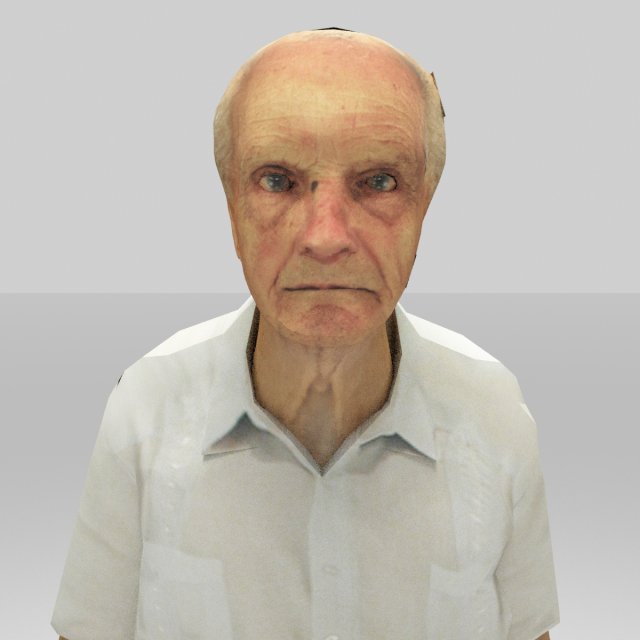 old man 3D Модель .c4d .max .obj .3ds .fbx .stl .blend 