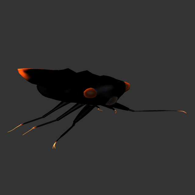 Insect Cryptotympana aquila Modèle 3D .c4d .max .obj .3ds .fbx .stl .blend 