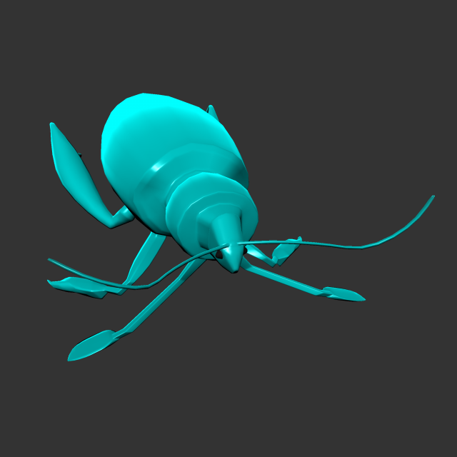 Insect sagra femorata 3D 模型 .c4d .max .obj .3ds .fbx .stl .blend 