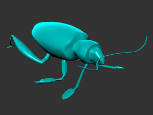 Insect sagra femorata 3D 模型