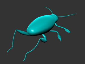 Insect sagra femorata 3D 模型