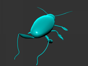Insect sagra femorata 3D 模型