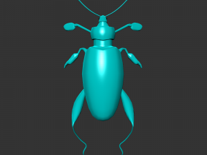 Insect sagra femorata 3D 模型