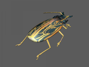 Insect Macrodontia dejeanii 3D Модель