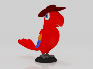 Bird parrots 3D-printmodel