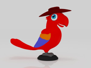 Bird parrots Model do druku 3D