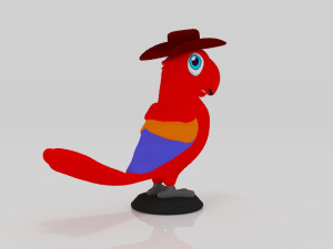 Bird parrots Model do druku 3D