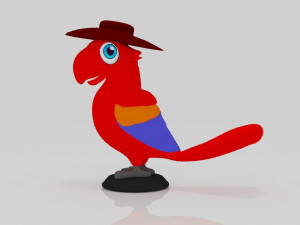 Bird parrots Model do druku 3D