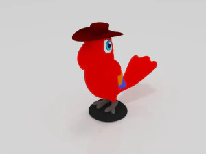Bird parrots 3D Print Model