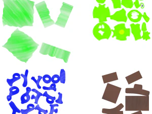 개구리 행복한 캐릭터 3D 프린트 모델