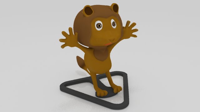 LIon scares 3D miniature table 3D 프린트 모델 .c4d .max .obj .3ds .fbx .stl .blend 
