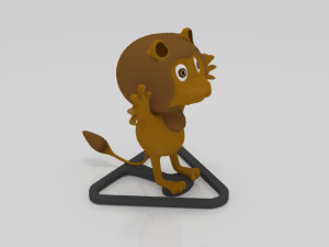 LIon scares 3D miniature table 3D 프린트 모델