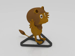 LIon scares 3D miniature table 3D Print Model