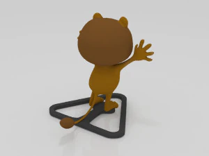 LIon scares 3D miniature table 3D Print Model