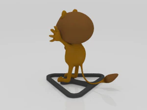 LIon scares 3D miniature table 3D Print Model