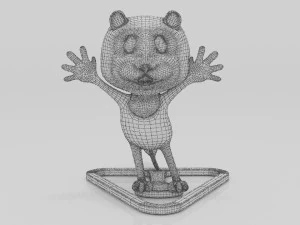 LIon scares 3D miniature table 3D Print Model