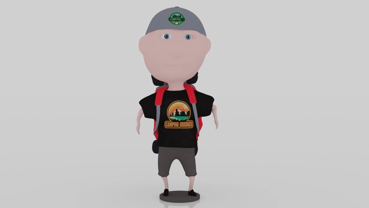 Mountain climber 3D miniature 3D Print Model .c4d .max .obj .3ds .fbx .stl .blend