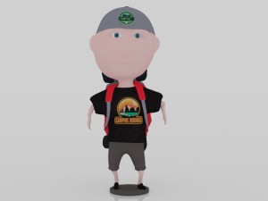 Mountain climber 3D miniature 3D-printmodel
