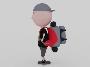 Mountain climber 3D miniature 3D Print Model
