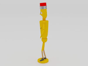 Pencil character 3Dminiature 3D Print Model