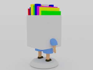 Box paint 3Dminiture table 3D Print Model