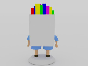 Box paint 3Dminiture table 3D Baskı Modeli