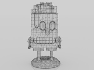 Box paint 3Dminiture table 3D Baskı Modeli