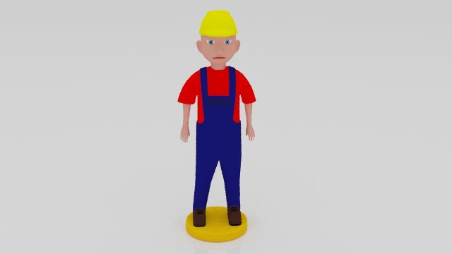 Production Operator 3Dminiature table 3D Print Model .c4d .max .obj .3ds .fbx .stl .blend 