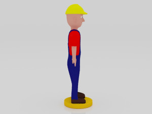 Production Operator 3Dminiature table 3D Print Model