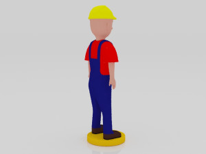 Production Operator 3Dminiature table 3D Print Model