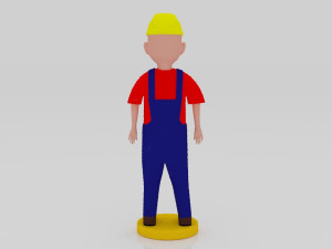 Production Operator 3Dminiature table 3D Print Model
