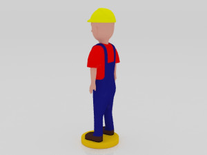Production Operator 3Dminiature table 3D Print Model