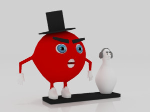 Bowling and Pin 3Dminiture table 3D Print Model