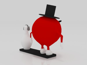 Bowling and Pin 3Dminiture table 3D Print Model