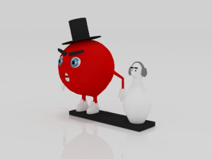 Bowling and Pin 3Dminiture table 3D Print Model