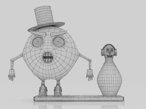 Bowling and Pin 3Dminiture table 3D Print Model