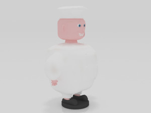 Chef 3D miniature table Model Cetak 3D