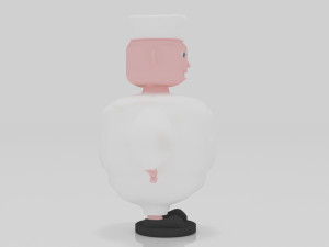 Chef 3D miniature table Model Cetak 3D