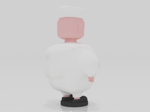 Chef 3D miniature table Model Cetak 3D