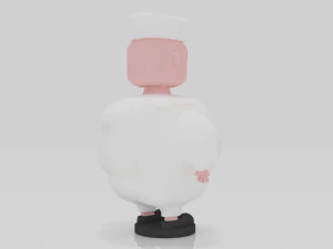 Chef 3D-Miniaturtisch 3D Druckmodell