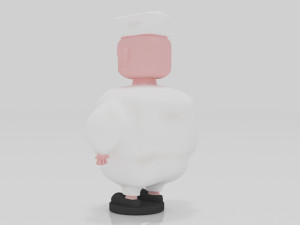 Chef 3D miniature table Model Cetak 3D