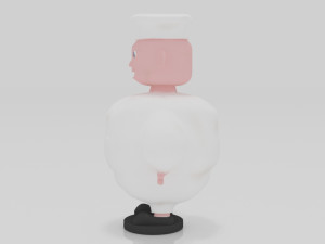 Chef 3D miniature table Model Cetak 3D