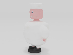 Chef 3D miniature table Model Cetak 3D