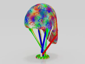 Colored skull 3Dminiature table 3D Print Model