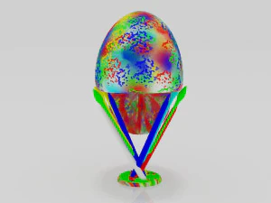 Colored skull 3Dminiature table 3D Print Model