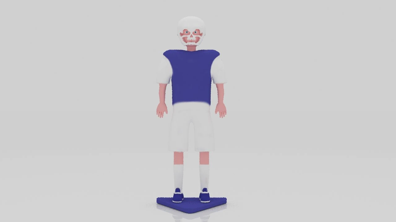 Rugby 3Dminiature table 3D Print Model .c4d .max .obj .3ds .fbx .stl .blend