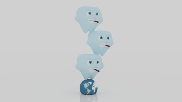 Tooht 3D miniature 3Dプリントモデル .c4d .max .obj .3ds .fbx .stl .blend 