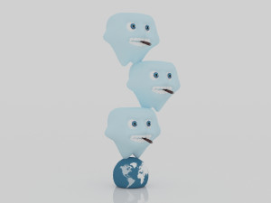 Tooht 3D miniature 3D-printmodel