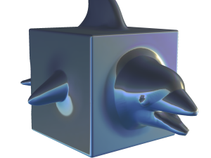 Dolphin 3D miniature 3D-printmodel