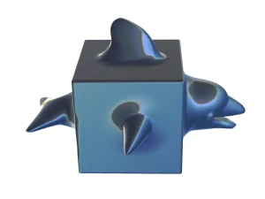 Dolphin 3D miniature 3D Print Model